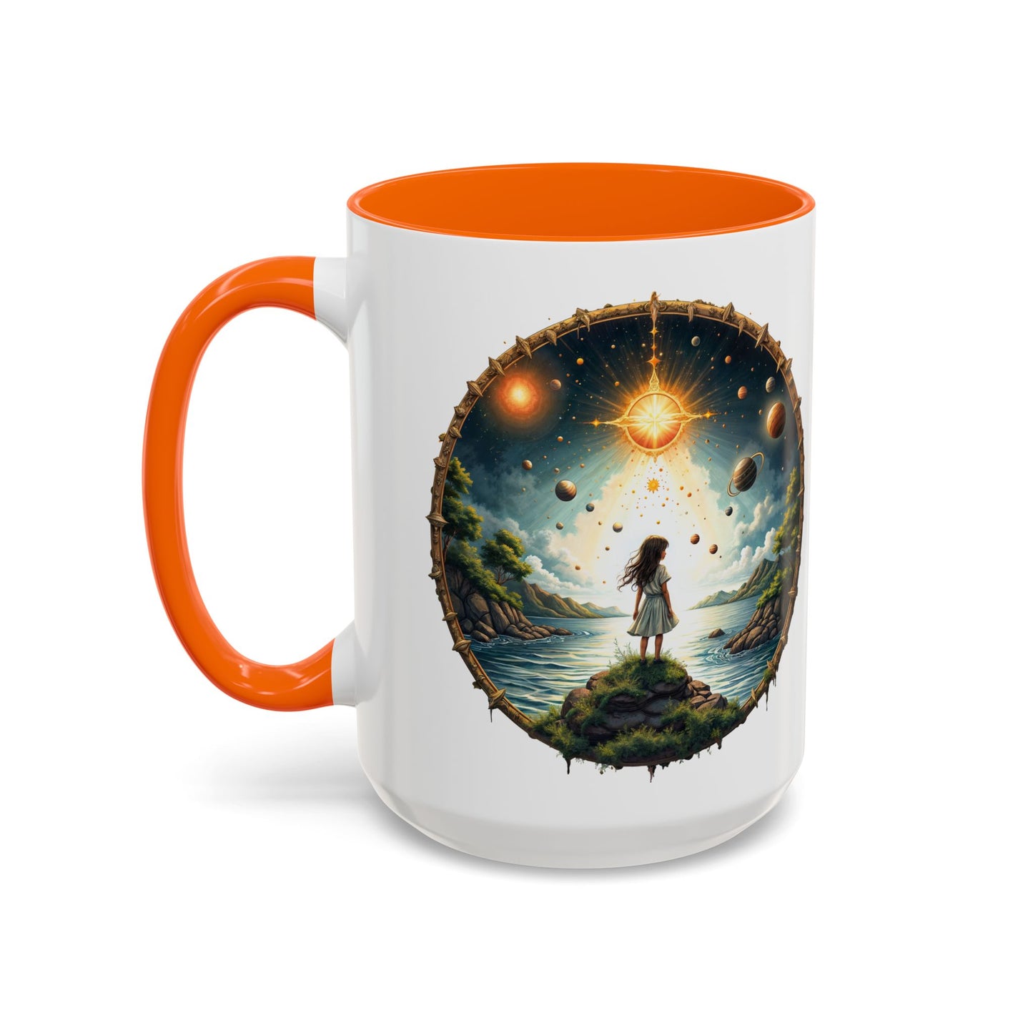 UFO Coffee Mug with Exploring the Final Frontier Quote - Space Enthusiasts Who Enjoy Unique Gifts Hilarious Space Puns QR Code Quote Video