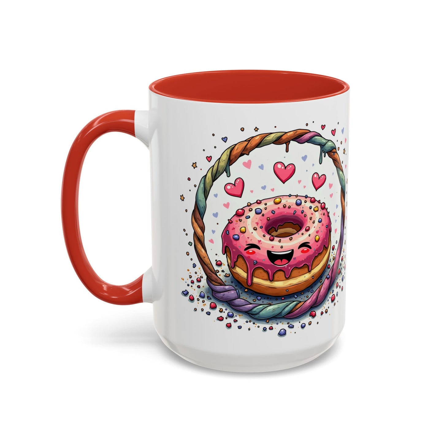 Donut Worry Mugs for Couples Fun Pun Coffee Gift for Sweet Romantic Lovers Perfect Present with Whimsical Love Quote QR Quote Video