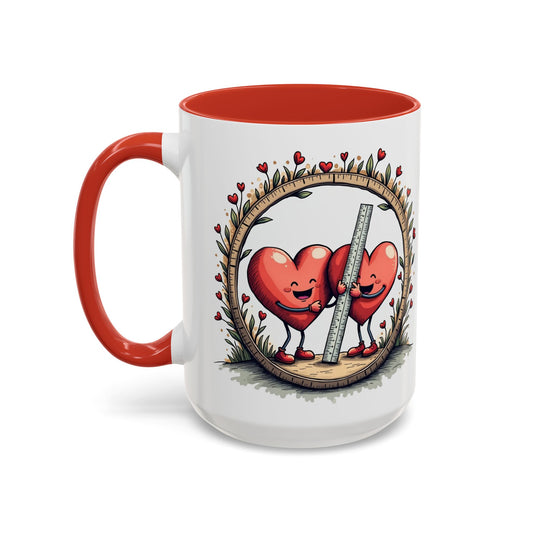 The Sum of Our Hearts Mugs Fun Pun Hilarious Coffee Gift for Couples Perfect Mathematics Present with Clever Love Quote QR Quote Video