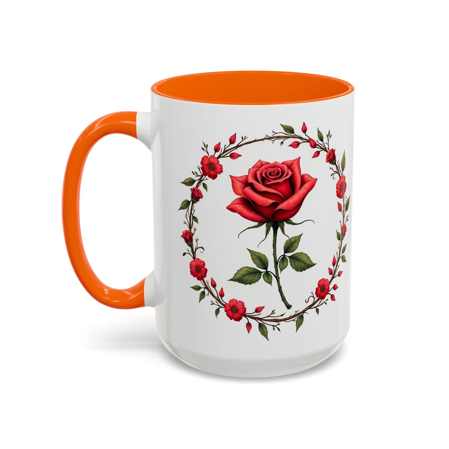 Petal Passion Mug Romantic Gift Idea for Lovebirds Cherish Love with Roses and a Heartfelt QR Quote Video to Celebrate Your Lovers Bond