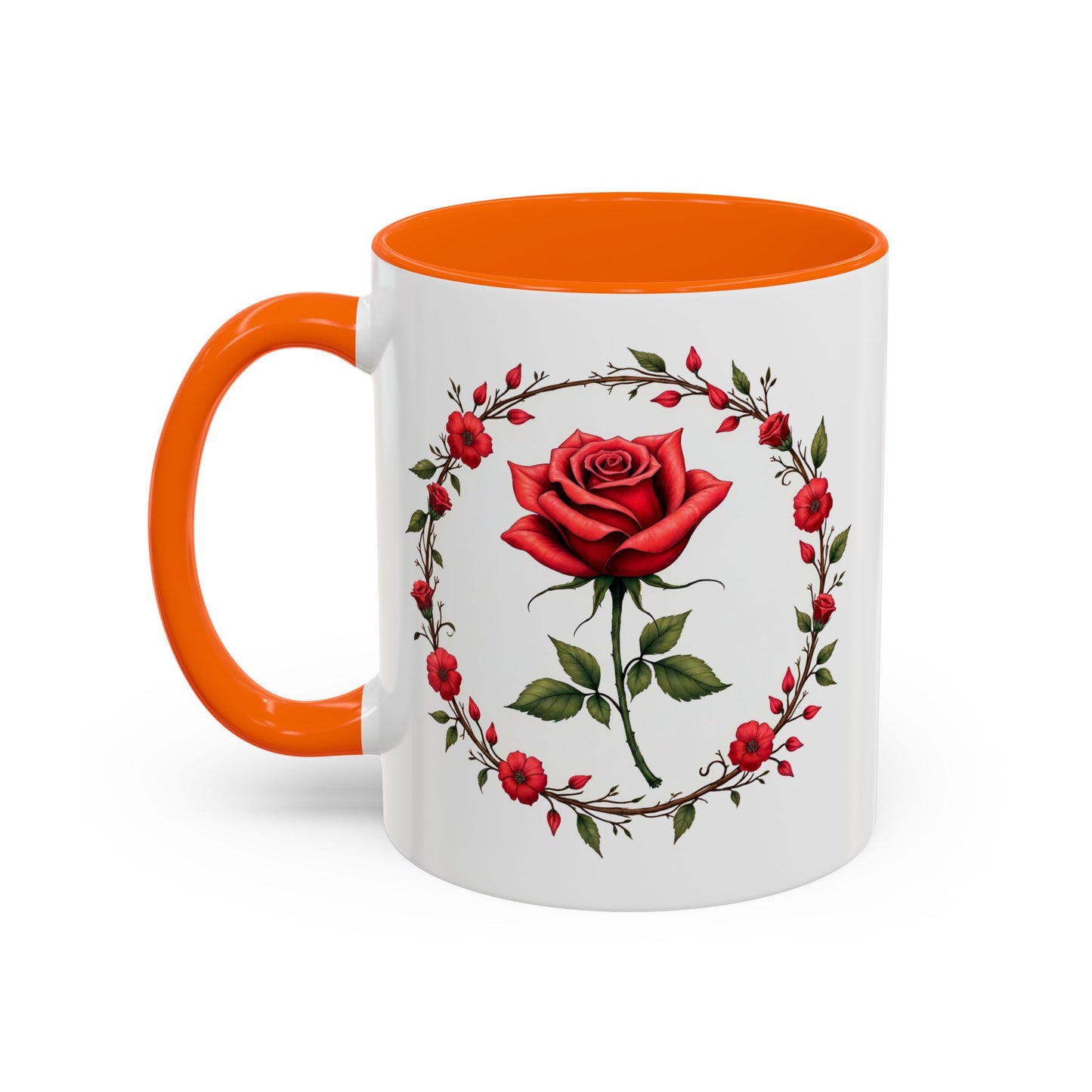 Petal Passion Mug Romantic Gift Idea for Lovebirds Cherish Love with Roses and a Heartfelt QR Quote Video to Celebrate Your Lovers Bond