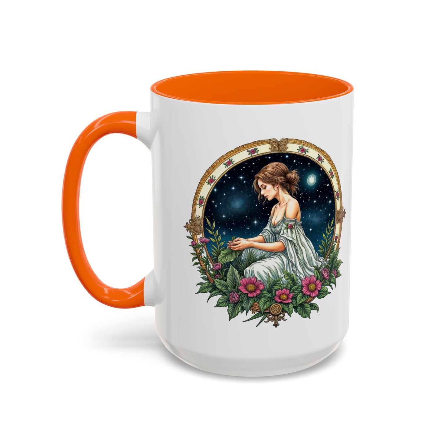 Virgo Zodiac Coffee Mug with Inspirational Quote and Smart QR Code Elegant Astrology Gift Unique Horoscope Mug for Virgo Lovers