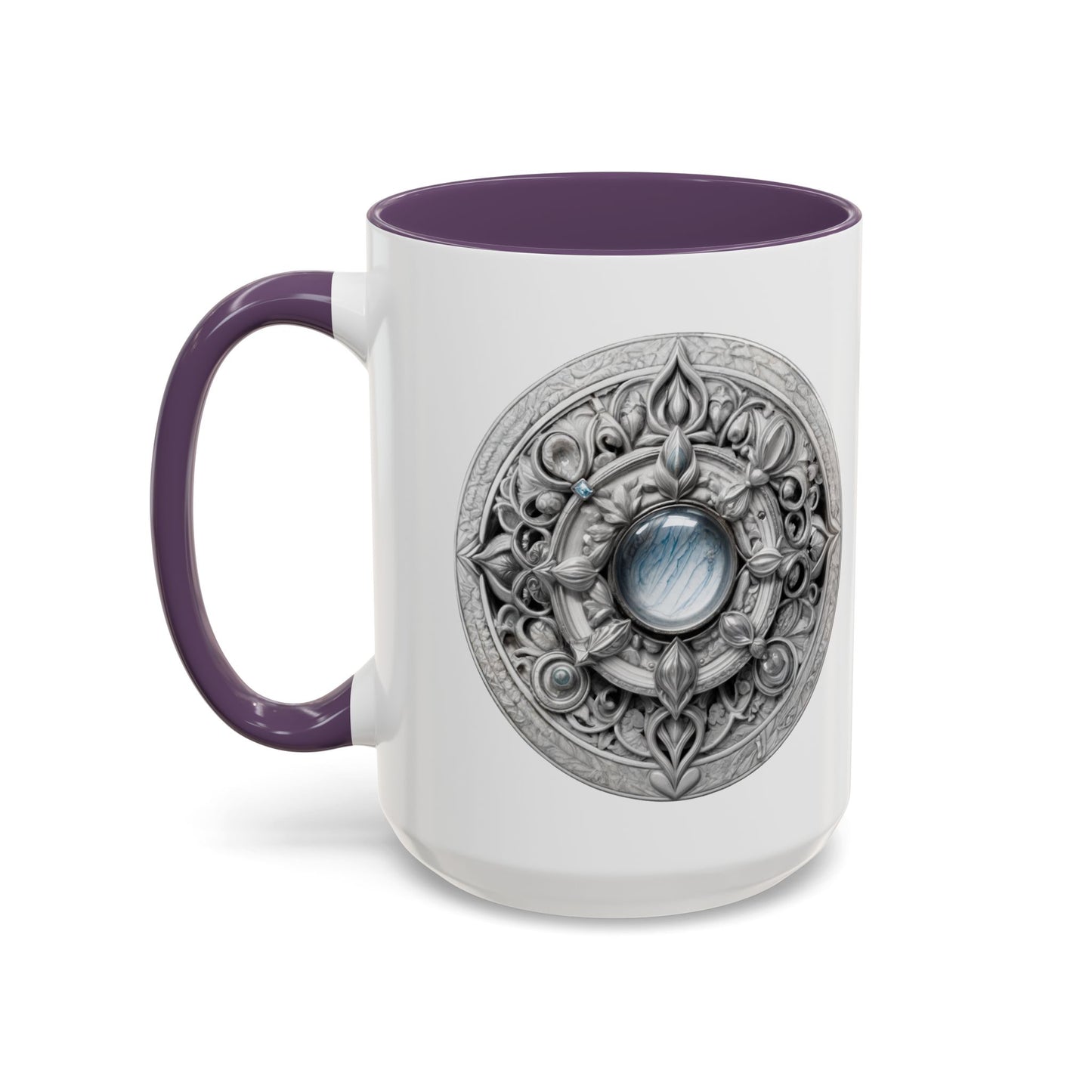 Moonstone Gemstone Coffee Mug with Empowering Quote and QR Code Perfect for Mystics and Creative Spirits Beautiful Crystal Lovers