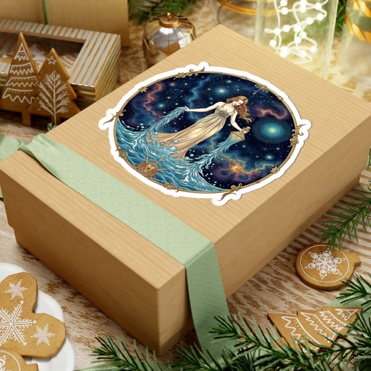 Aquarius Zodiac Astrology - Kiss-Cut Stickers