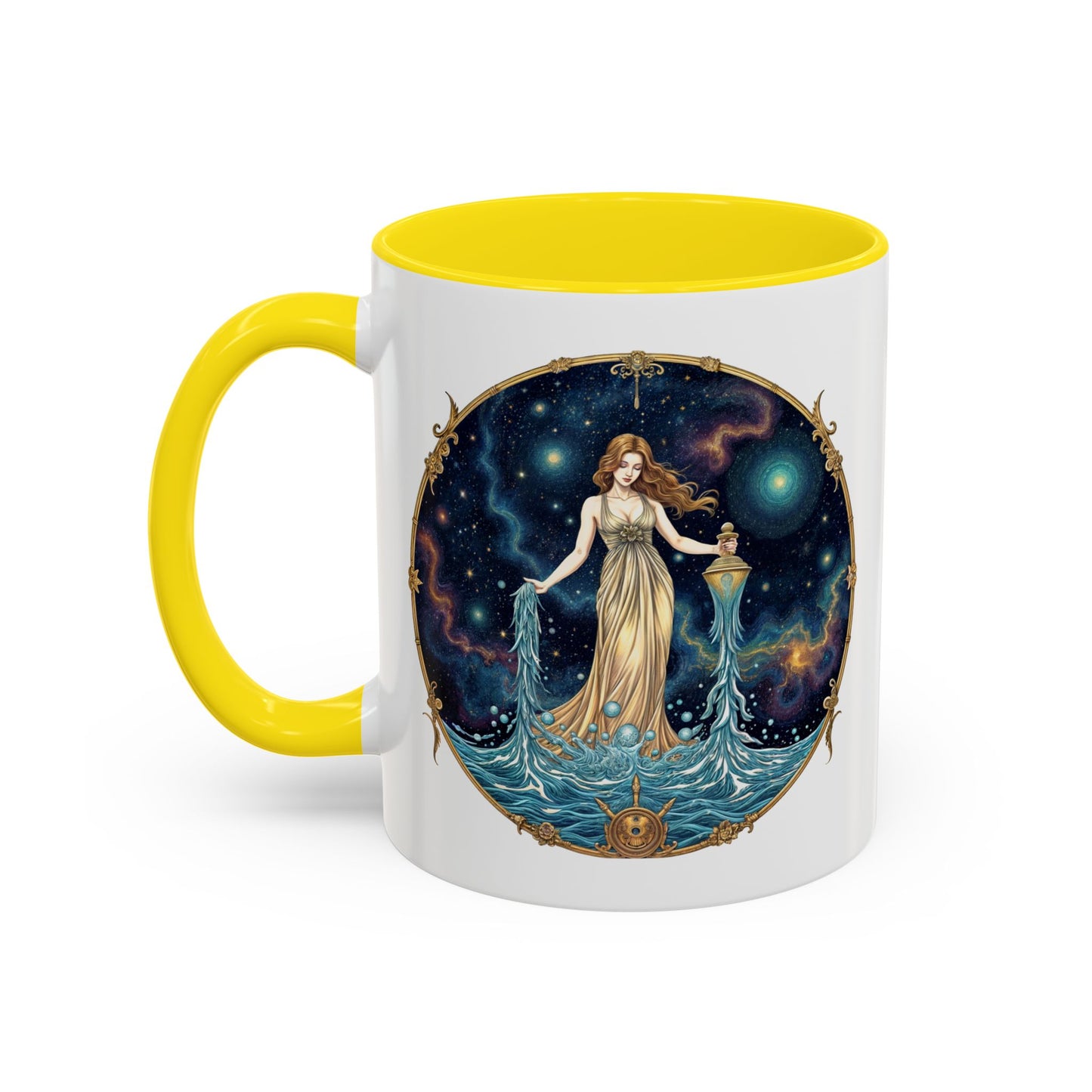 Aquarius Astrology Zodiac Sign Quote Coffee Mug with QR Code (11, 15oz)