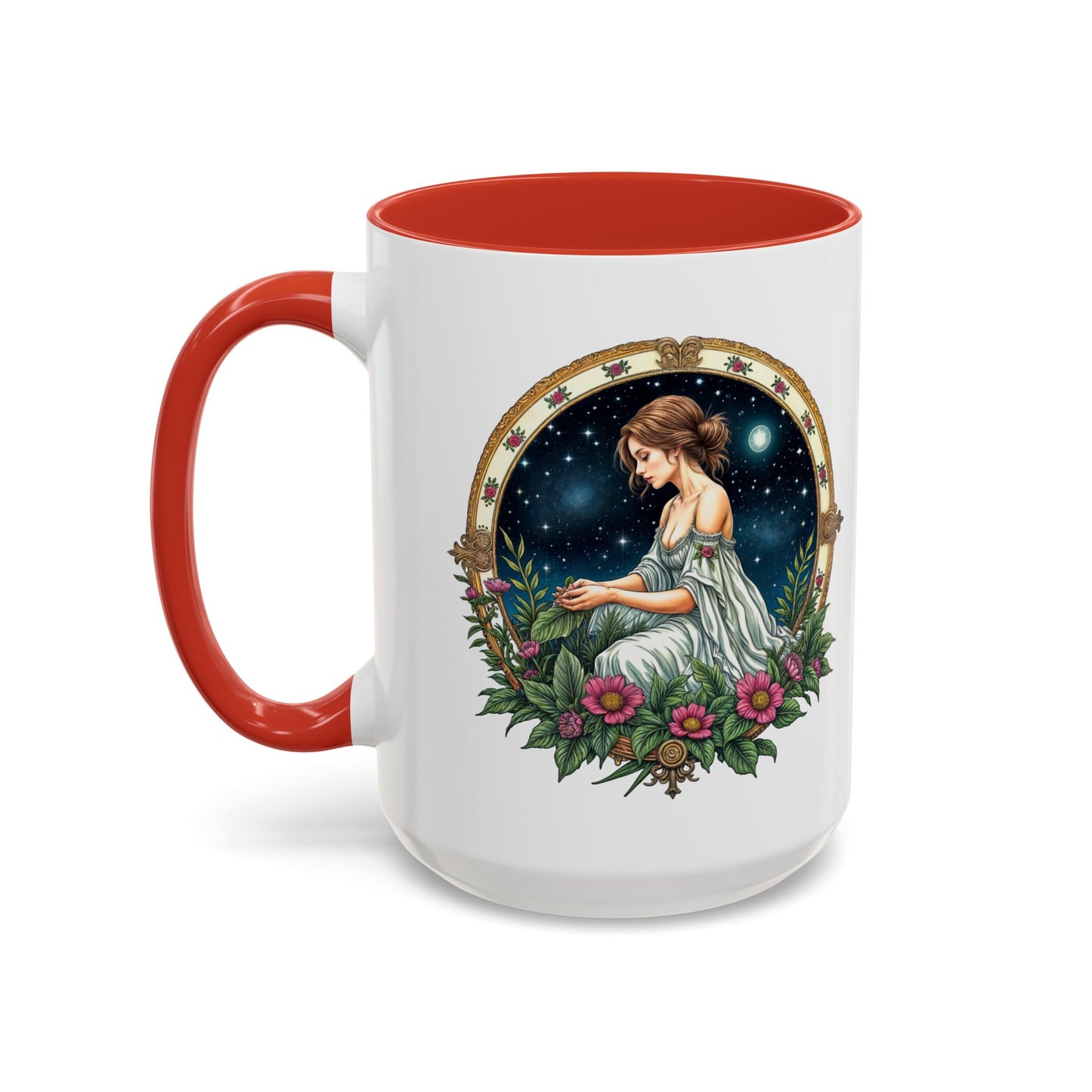 Virgo Zodiac Coffee Mug with Inspirational Quote and Smart QR Code Elegant Astrology Gift Unique Horoscope Mug for Virgo Lovers