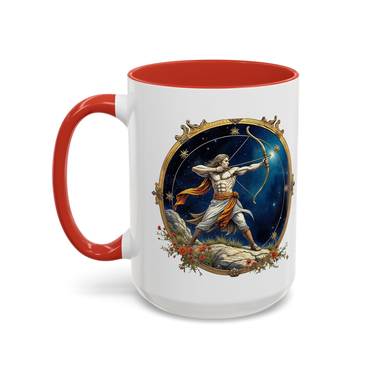 Sagittarius Zodiac Coffee Mug with Inspirational Quote and Smart QR Code Adventurous Astrology Gift Horoscope Mug for Sagittarius Fans