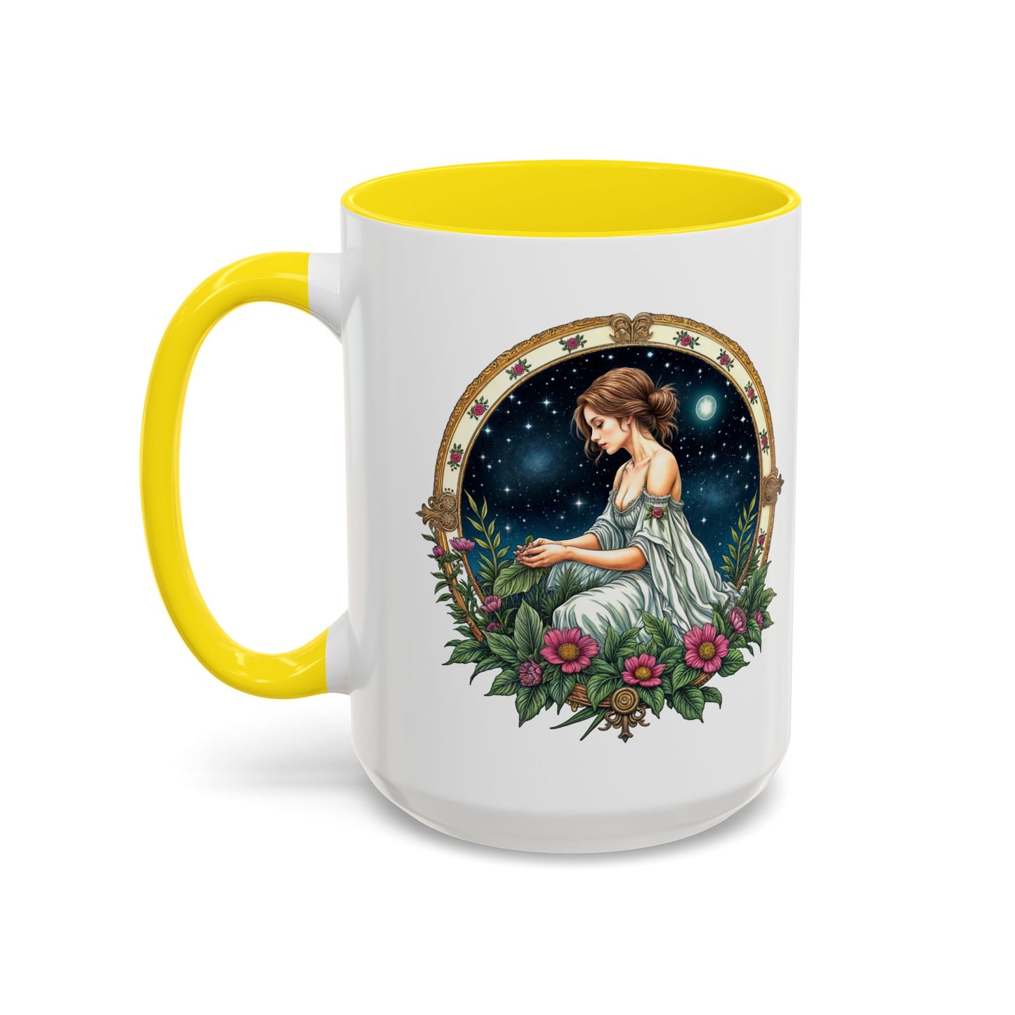 Virgo Zodiac Coffee Mug with Inspirational Quote and Smart QR Code Elegant Astrology Gift Unique Horoscope Mug for Virgo Lovers