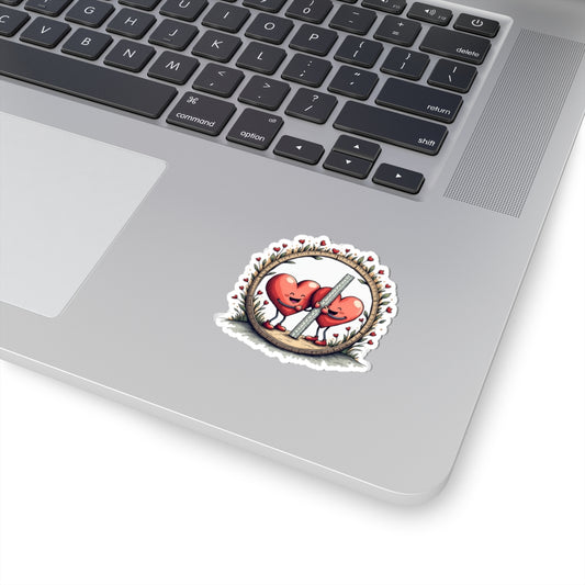 Measure Our Love Hearts - Kiss-Cut Stickers