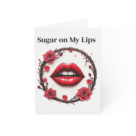 Cards - Romantic Sugar on My Lips Card with QR Code video