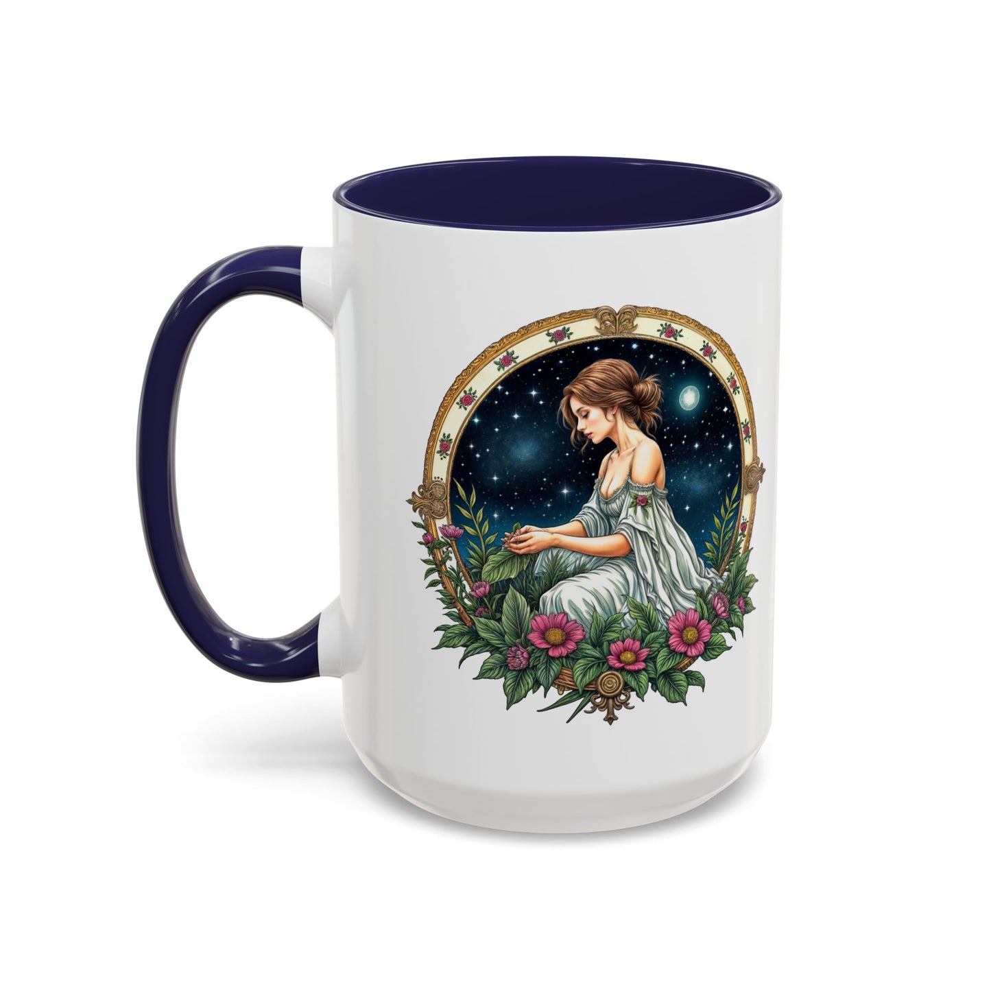 Virgo Zodiac Coffee Mug with Inspirational Quote and Smart QR Code Elegant Astrology Gift Unique Horoscope Mug for Virgo Lovers