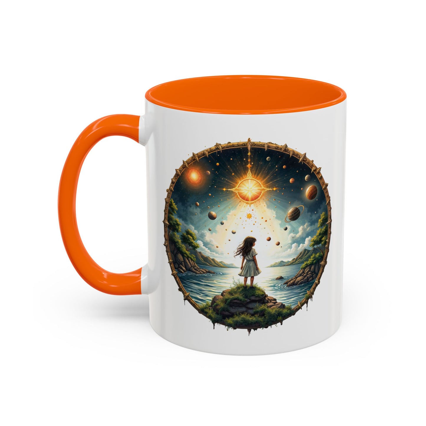 UFO Coffee Mug with Exploring the Final Frontier Quote - Space Enthusiasts Who Enjoy Unique Gifts Hilarious Space Puns QR Code Quote Video