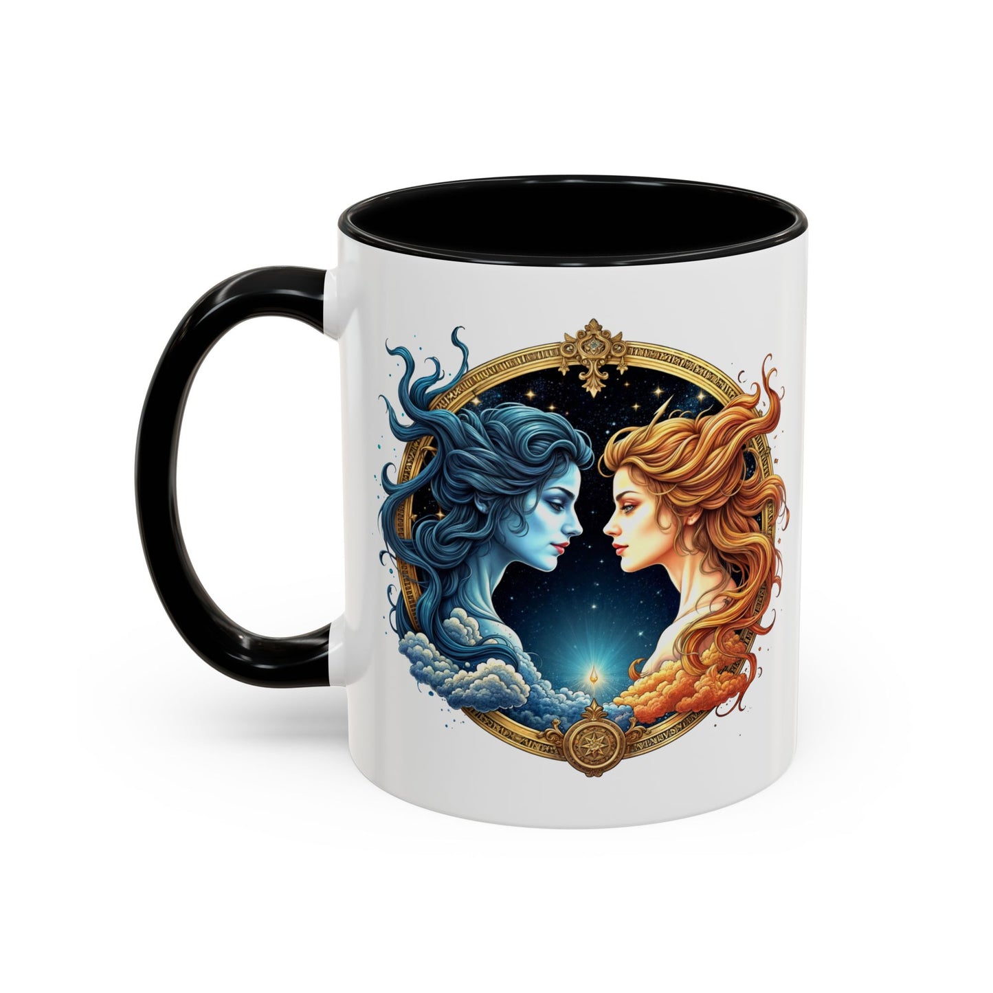 Gemini Zodiac Coffee Mug with Inspirational Quote and Smart QR Code Fun Astrology Gift Unique Horoscope Mug for Gemini Lovers