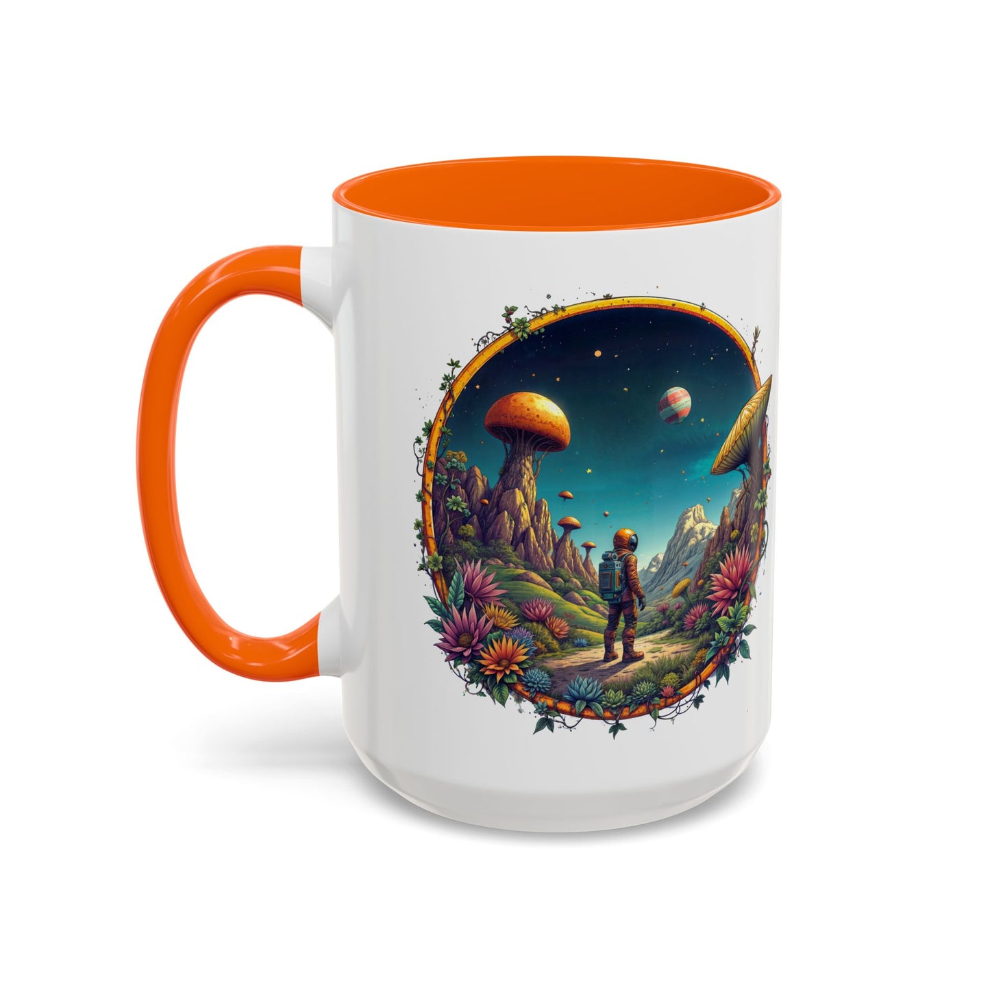 UFO Coffee Mug with Space Navigation Astronomy Quotes - for Stargazers Who Love Unique Gifts Funny Space Humor and Jokes QR Code Quote Video