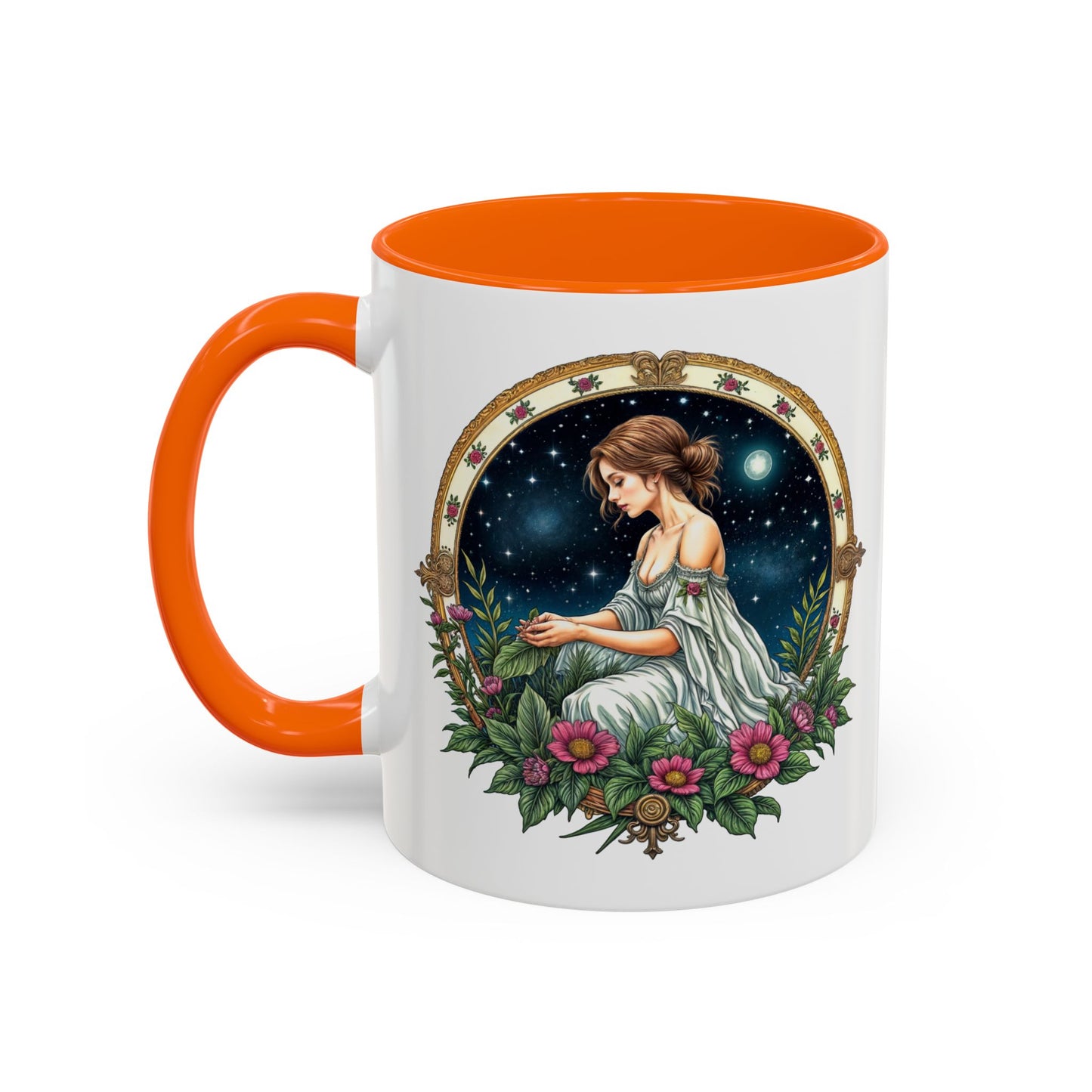 Virgo Zodiac Coffee Mug with Inspirational Quote and Smart QR Code Elegant Astrology Gift Unique Horoscope Mug for Virgo Lovers