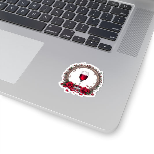 Glass of Wine - Kiss-Cut Stickers