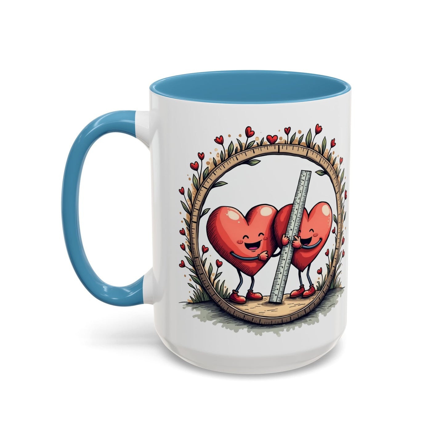 The Sum of Our Hearts Mugs Fun Pun Hilarious Coffee Gift for Couples Perfect Mathematics Present with Clever Love Quote QR Quote Video