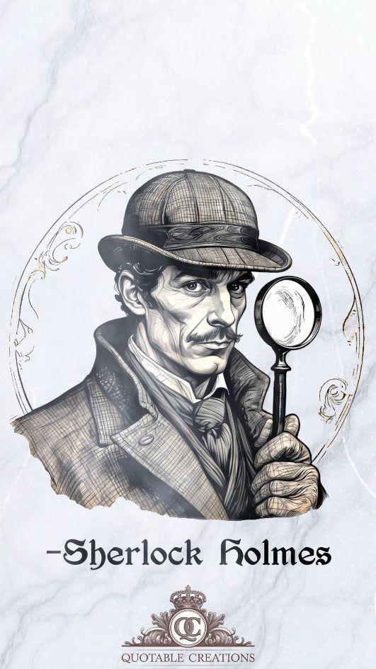 Load video: Sherlock Holmes Quote Video