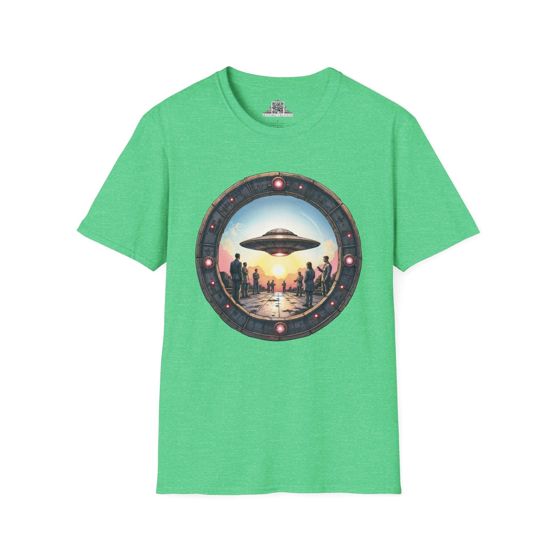 Printify T-Shirt S / Heather Irish Green UFO Area 51 Mystery UFO & Cosmic - T-Shirt