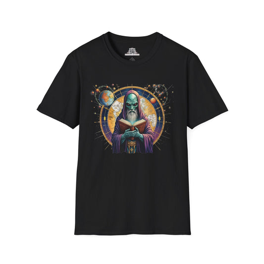 Printify T-Shirt XS / Black T-Shirt - Intergalactic Mystery What's Behind Door Number 3 - Alien & Space