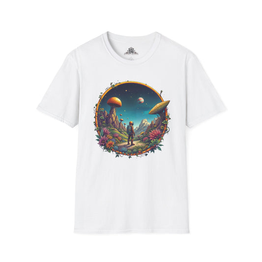 Printify T-Shirt XS / White Cosmic Explorer UFO & Cosmic - T-Shirt