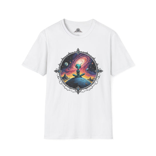 Printify T-Shirt XS / White T-Shirt - Exploring the Cosmos, One Planet at a Time! - Alien & Space